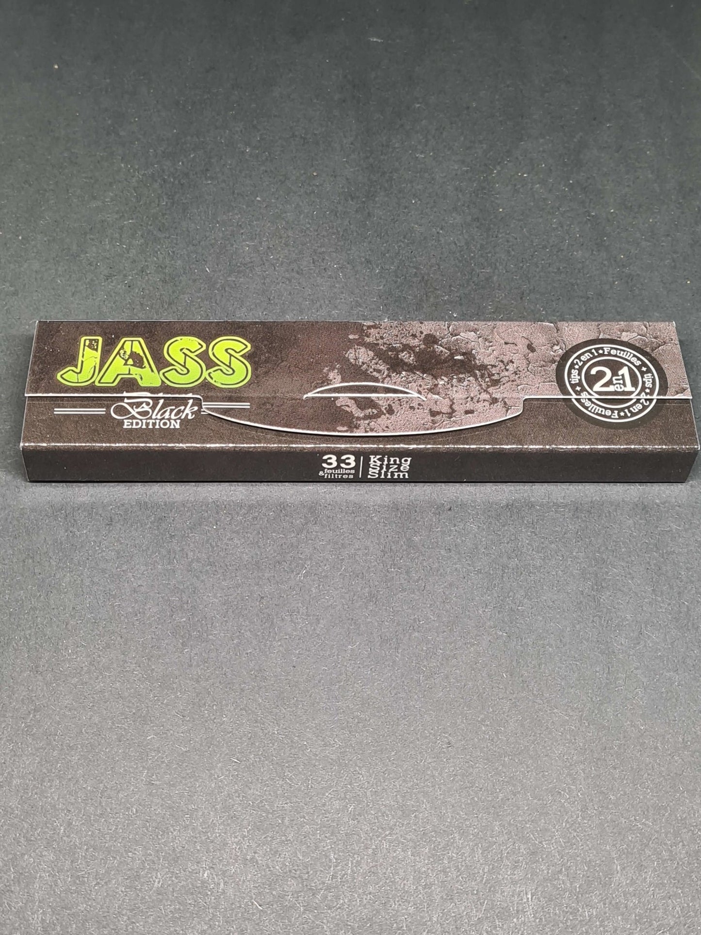 FEUILLES JASS BLACK (SLIM + TIPS) - OCTOSHOP